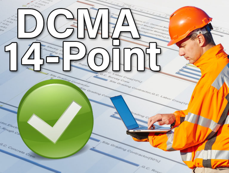 What is the DCMA 14-point schedule assessment?