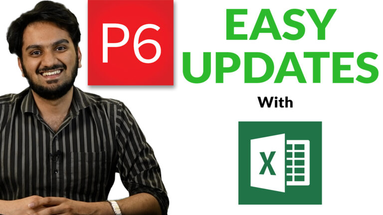 Updating Primavera P6 with Data from Excel
