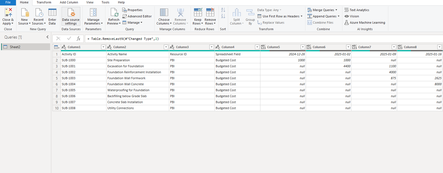 Power Bi 3 - Power Query after Import