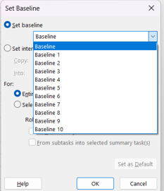 Baselines Microsoft Project vs. Primavera P6